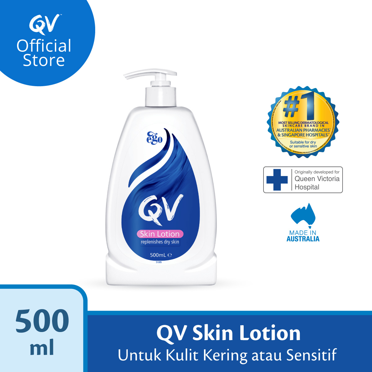 Promo QV Skin Lotion [500 mL] Diskon 20 di Seller QV Balaraja, Kab. Tangerang Blibli