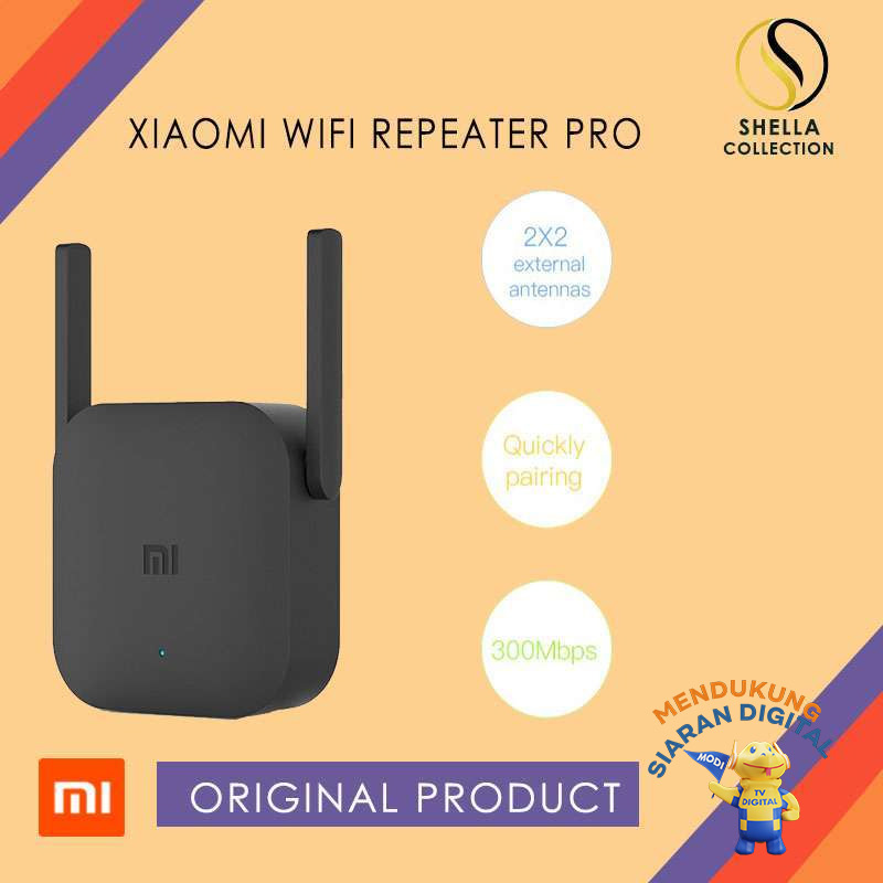 Jual Xiaomi Wifi Extender Pro Repeater Amplifier Extender Penguat Signal Wifi 2 Antena 300mbps Hitam Murah Mei 2021 Blibli