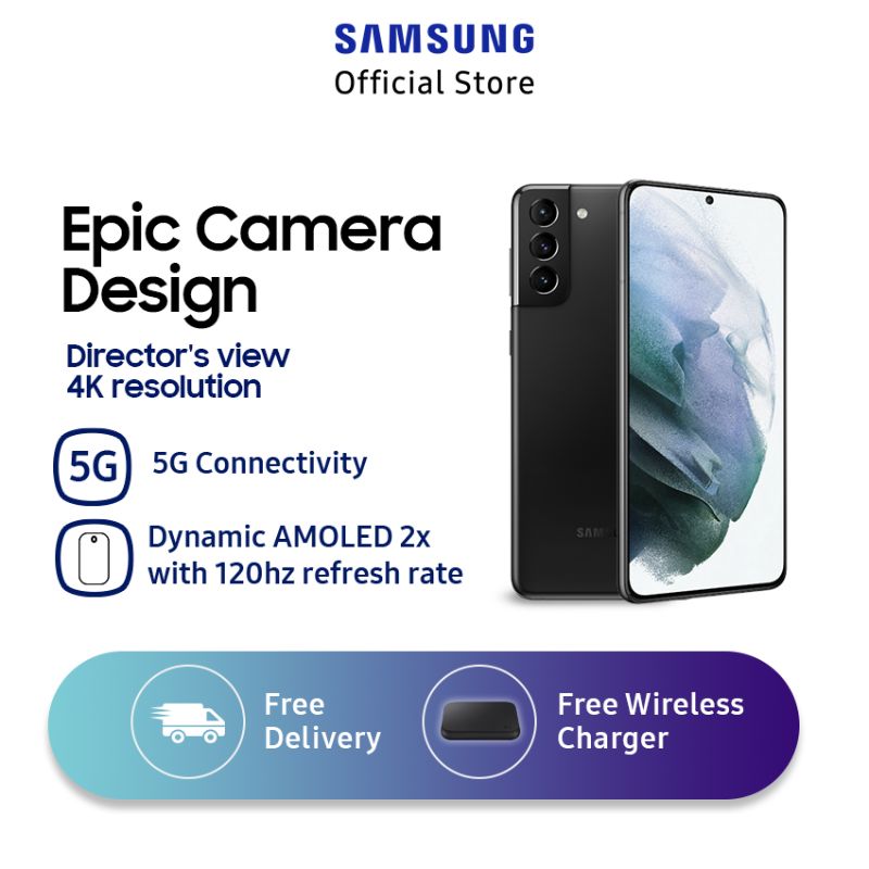 Jual Samsun   g Galaxy S21 Smartphone [128gb/ 8gb/d] Free Wireless Charger