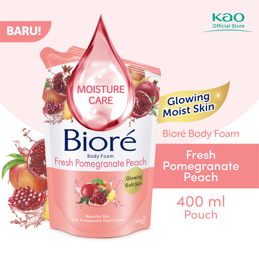 Promo Biore Beauty Body Foam Fresh Pomegranate Sabun Mandi Cair [400 mL