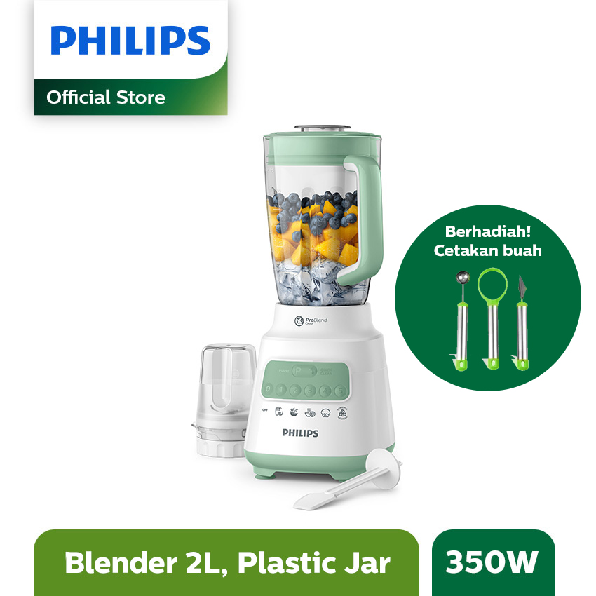 Jual Philips Hr2221 30 Blender Series 5000 2 L 350 W Free Cetakan Buah Online April 21 Blibli