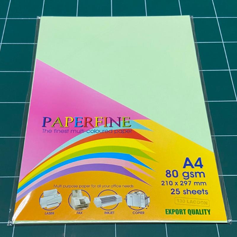  Jual  Paperfine Kertas  HVS Warna  A4 Lagoon 25 Lembar 