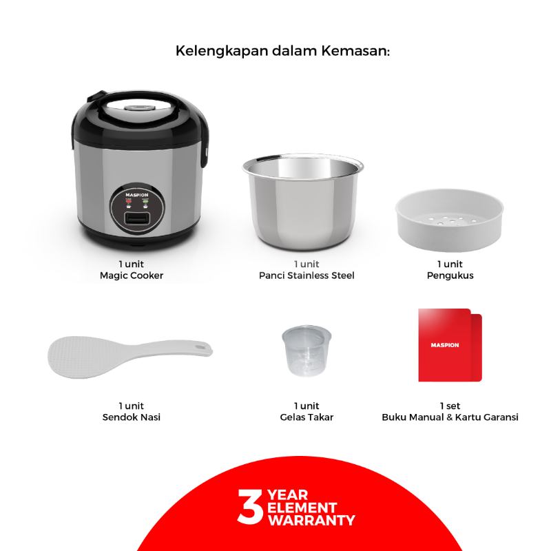Promo Maspion Magic Cooker Mrj-1898 Diskon 5% Di Seller Maspion