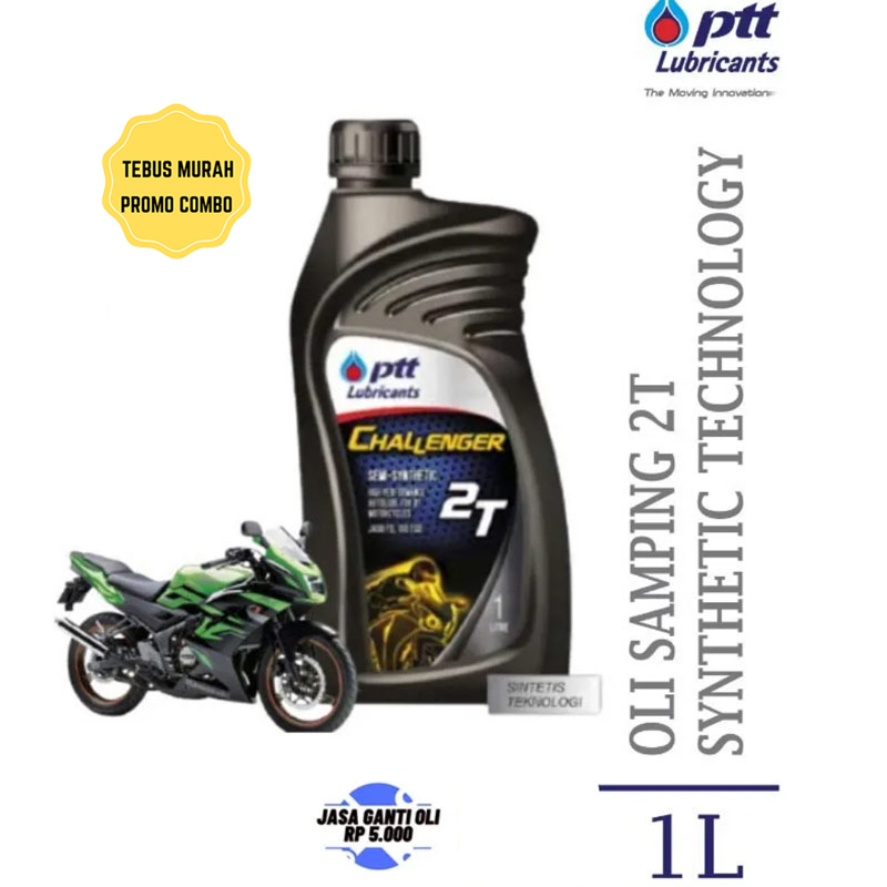 Promo PTT Lubricants Challenger 2T JASO FD API TC ISO EGD [1L] Oli ...