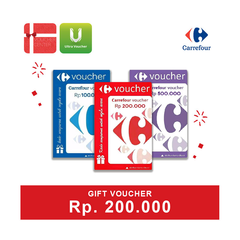 Promo Carrefour - Voucher Fisik Rp. 200.000 Diskon 16% di ...