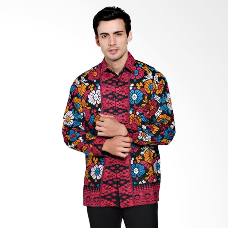 Jual Jogja Batik  Motif Songket Bali  Kemeja Batik  Pria  