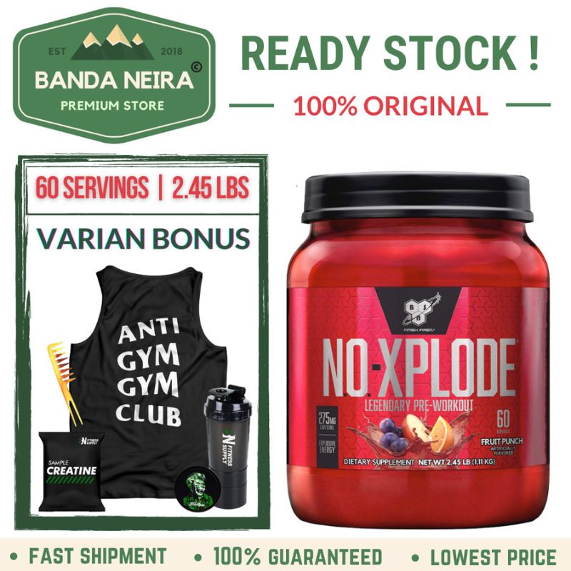 BSN NO XPLODE Pre Workout - Fruit Punch, 60 Servings