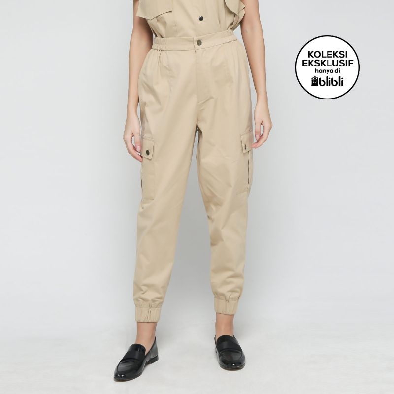 Nona Safari Pants Celana Wanita - Khaki 