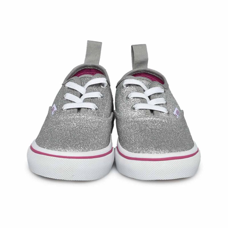 vans authentic silver glitter