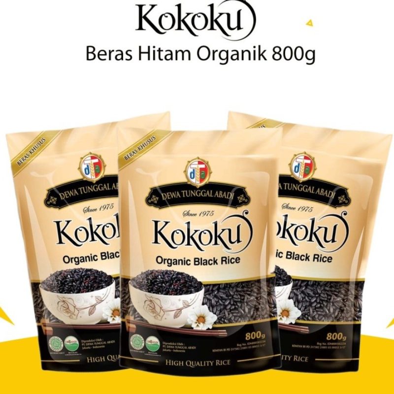 Jual Kokoku Organic Black Rice Beras Hitam [800 G] Terbaru