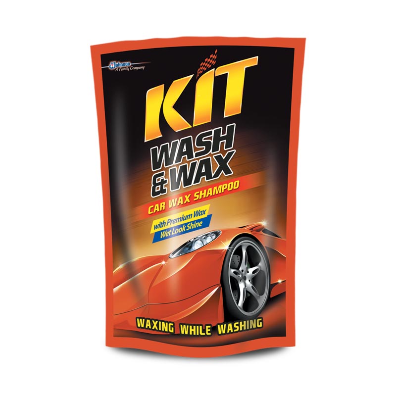 Promo KIT Car Wash & Wax Shampoo Cuci Mobil Pouch Cairan Pembersih Pengkilap Mobil [400 mL