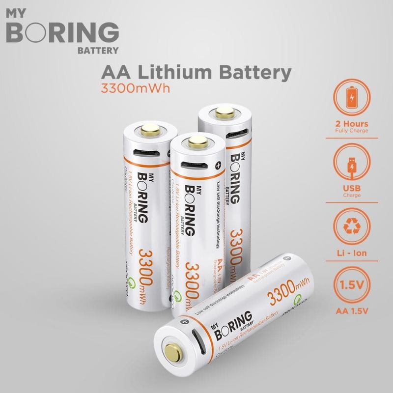 Battery aa shop rechargeable lithium