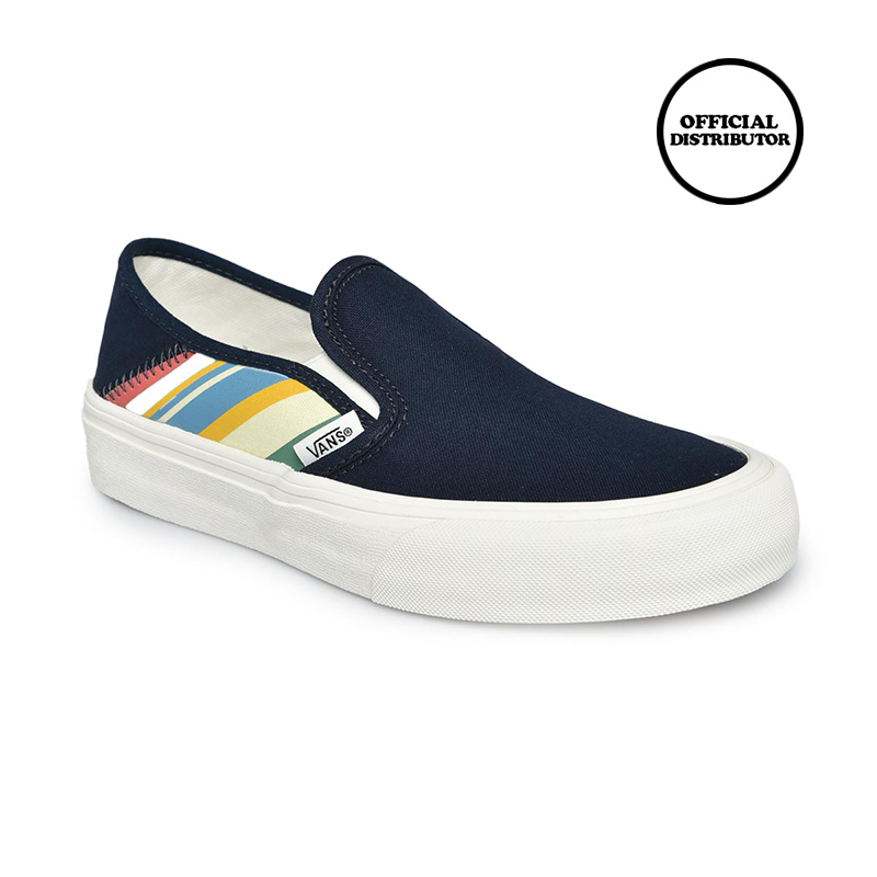 Jual Vans Slip On SF Sepatu Slip On Retro Stripes dress blues