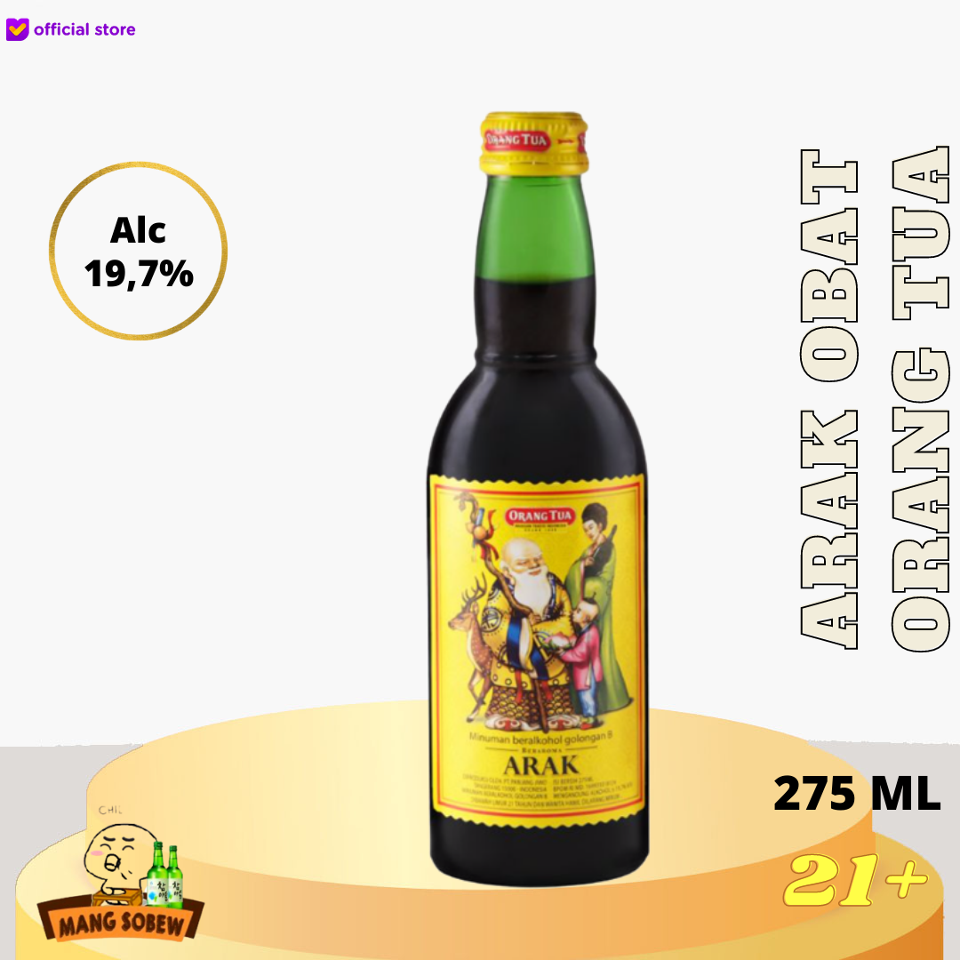 Jual Arak Obat Kecil Cap Orang Tua 275 Ml Di Seller Mangsobew