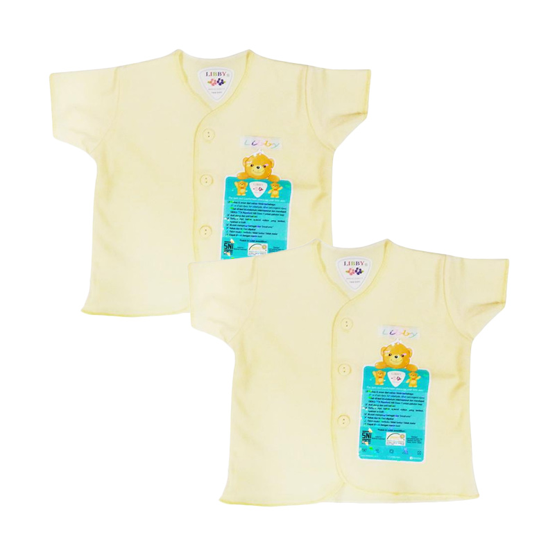 Jual Libby BDNBW36 Baju  Pendek  Atasan  Bayi Yellow 3 6 