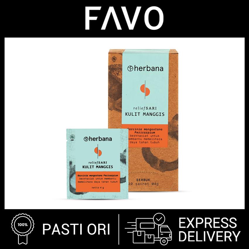 Jual Herbana Relief Sari Kulit Manggis Powder 30 Sachet Anti