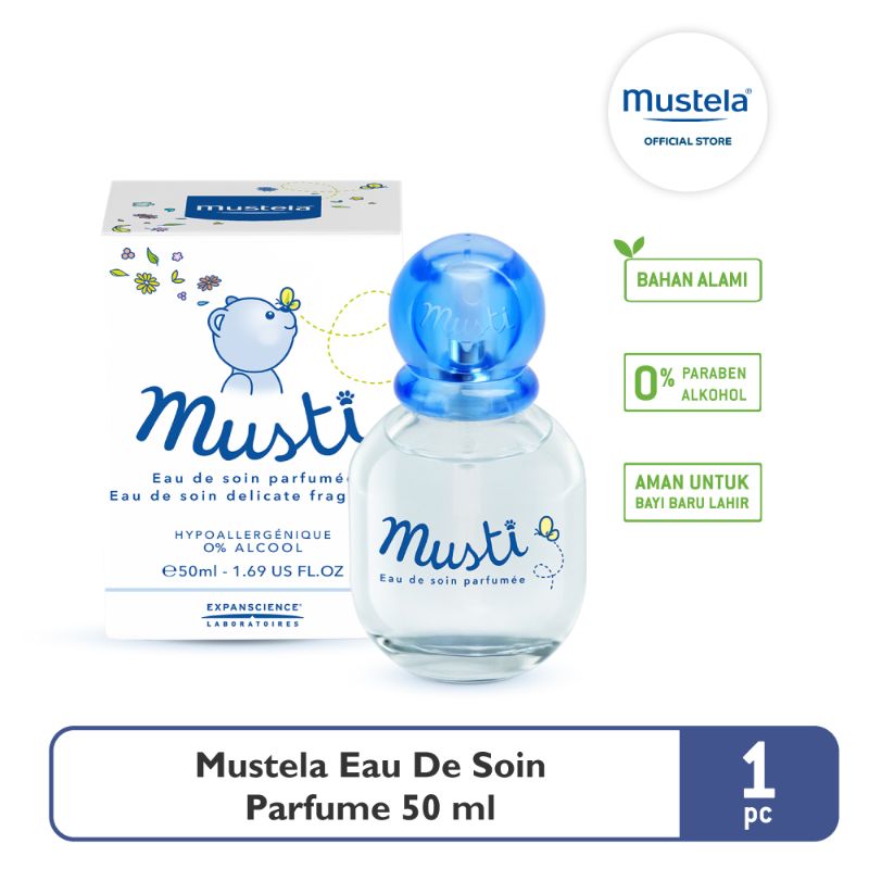 Promo Mustela Musti Eau De Soin Delicate Fragrance [50 Ml] Diskon - Main Image