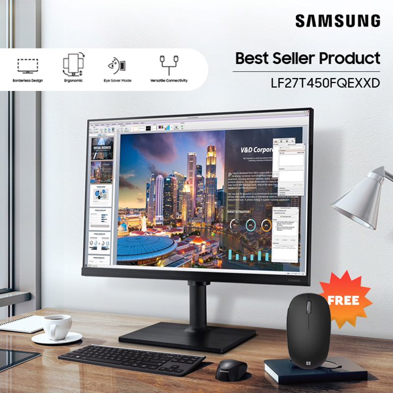 IPS panel and ergonomic stand design 