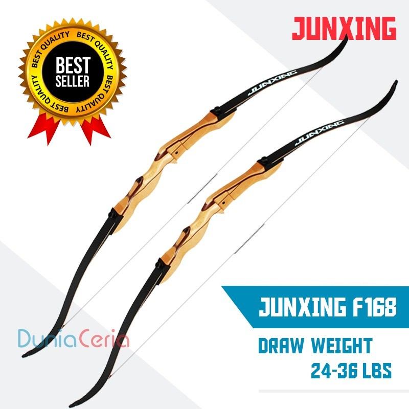 Jual Junxing F168 C Busur Panah Recurve Bow [FullSet] - Coklat di