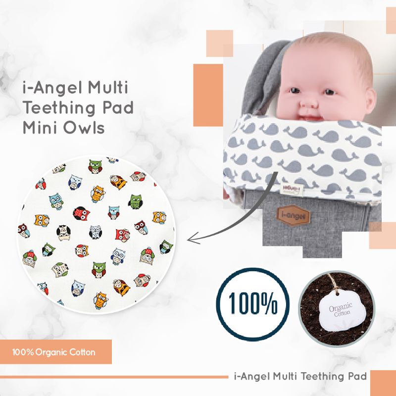 Jual I-angel Aksesoris Gendongan Bayi Multi-teething Pad Mini Owl