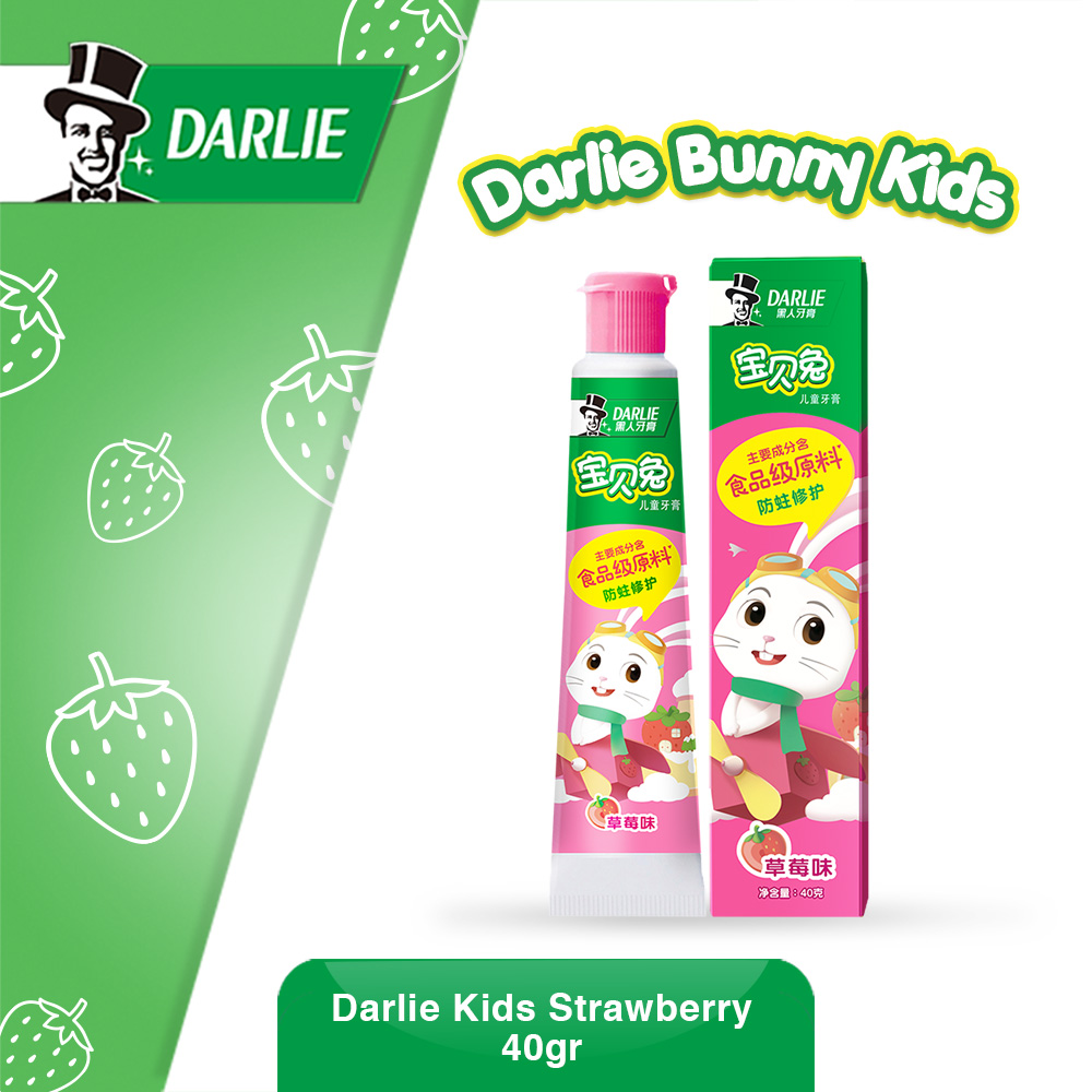 âˆš Darlie Bunny Kids Strawbe   rry Toothpaste [40 G] Terbaru