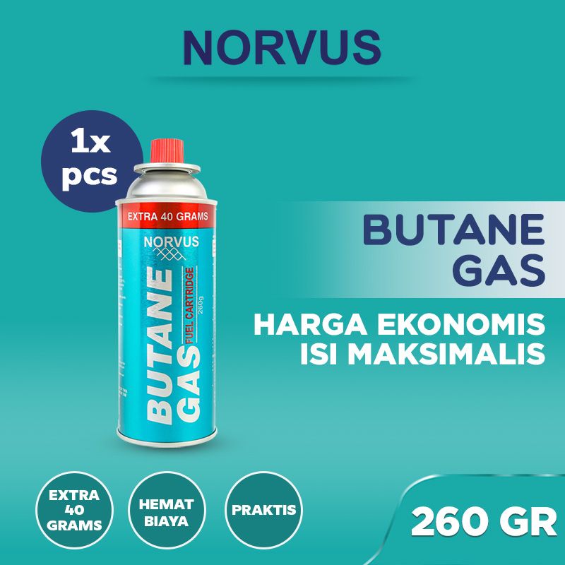 Promo BUTANE GAS 260G NORVUS Diskon 17 di Seller Norvus Indonesia