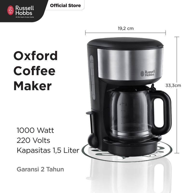 Jual Russell Hobbs 2013056 Oxford Coffee Maker di Seller Glam On