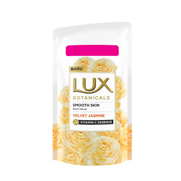 Jual LUX BODY WASH WHITE VELVET JASMINE REFILL 825 ML di Seller
