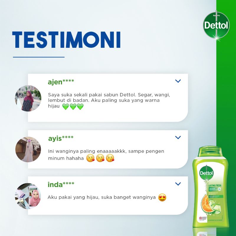 Jual Dettol Bottle Lasting Fresh Sabun Mandi [300 mL