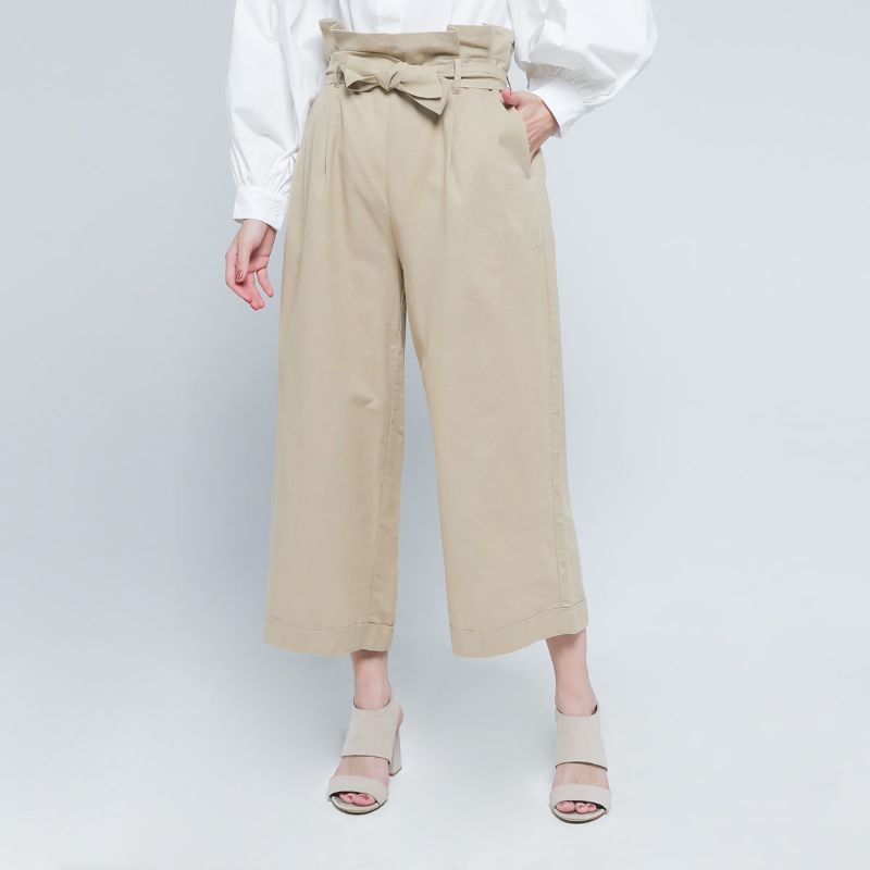 Paperbag Linen Pants Celana Panjang 