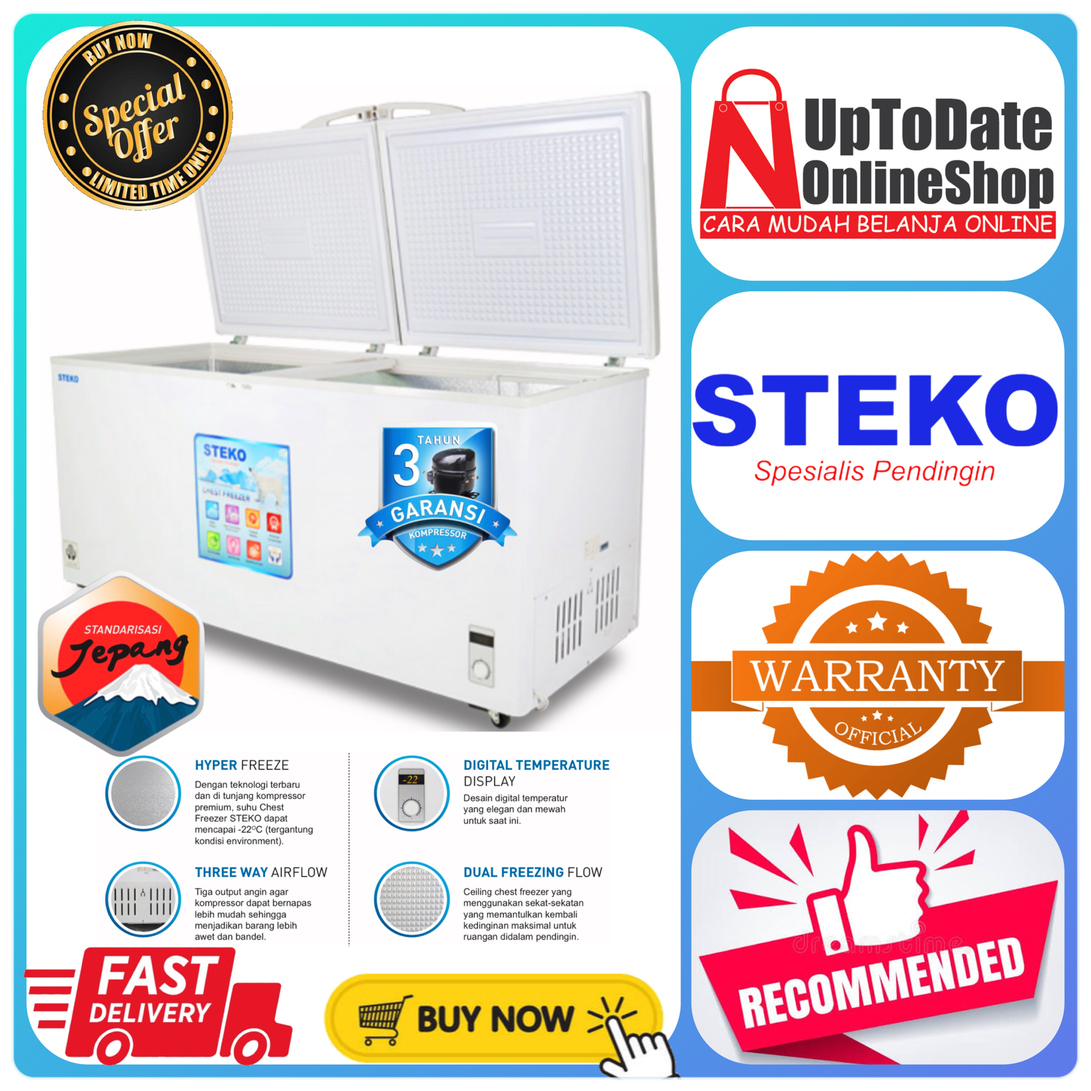 Freezer box low hot sale watt
