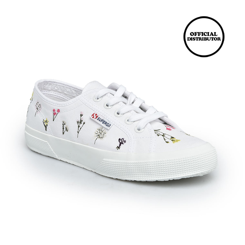 White tennis shoes with flowers clearance
