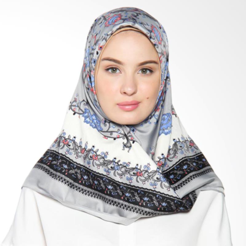 Jual Elzatta Kaila Lamitha Jilbab Segi Empat - Grey Online 