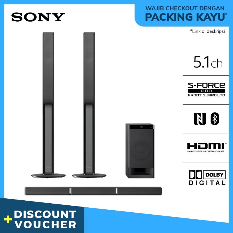 Jual Sony HTRT40 Soundbar Home Theatre 5.1ch Speaker Wireless Black
