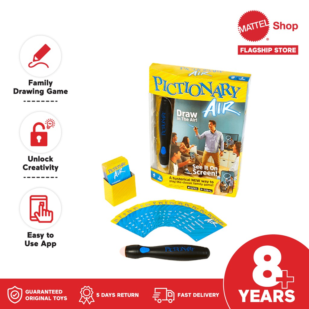 Mattel PICTIONARY AIR Hotter - Das Interaktive Zeichenspiel Für Die Ganze Familie