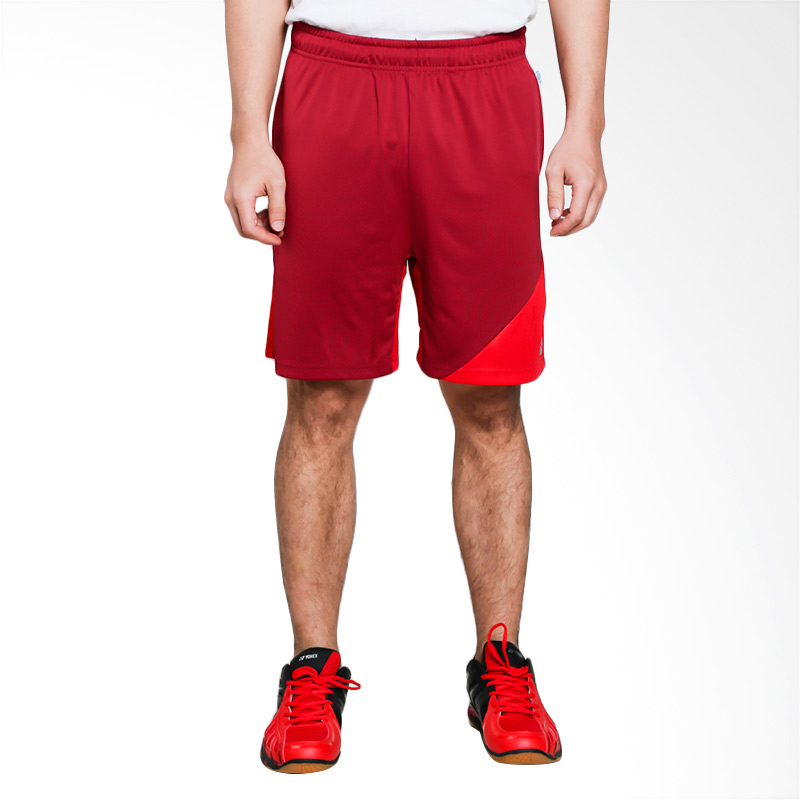 red biking shorts