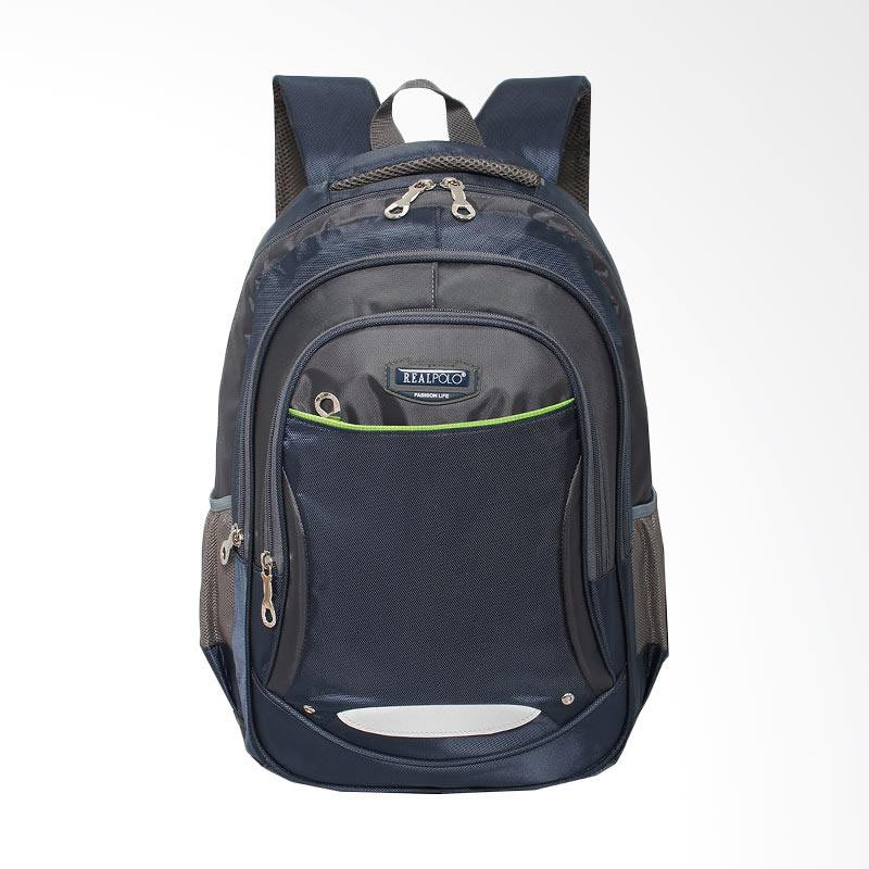 Jual Real Polo Tas Ransel Kasual Daypack Backpack - Biru