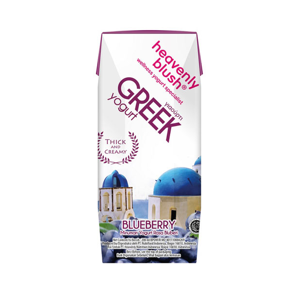 Jual Heavenly Blush Drink Yogurt Greek Tetra Bluberry 200 Ml Di Seller
