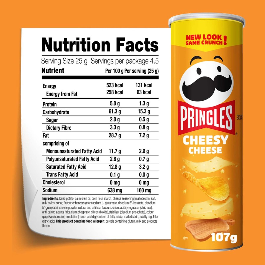 Promo Triple pack Pringles Cheesy Cheese [107 g x 3 Pcs] di ...