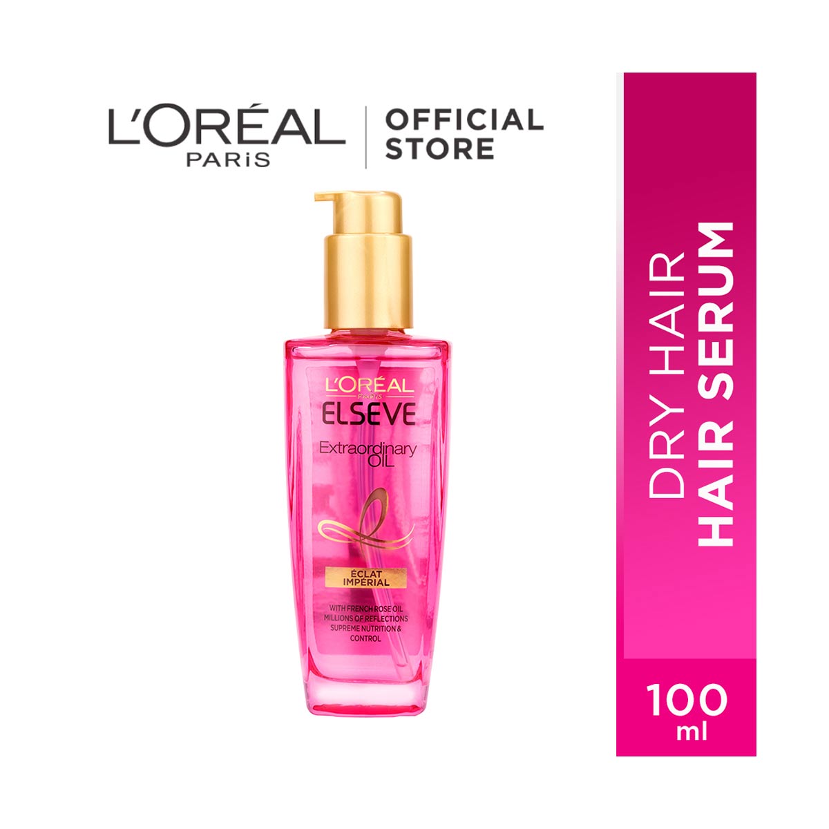 Jual L'Oreal Extraordinary Oil Hair Serum - Pink [100 mL ...
