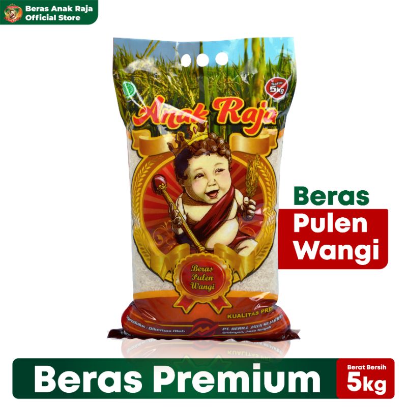 âˆš Anak Raja Pulen Wangi - Beras Premium Jenis Short Grain