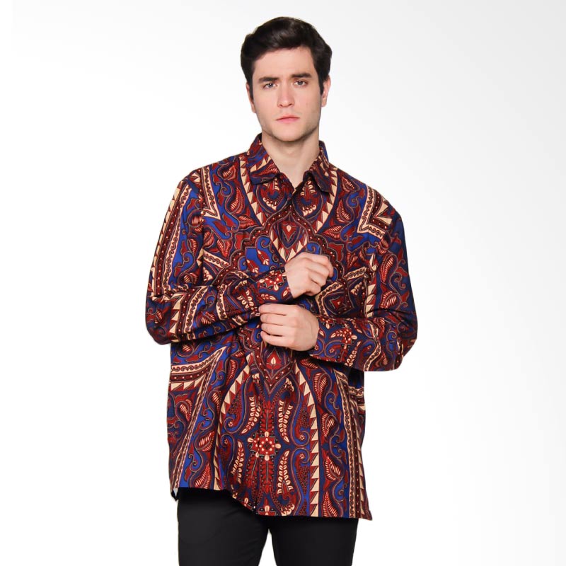 Jual Danar Hadi Panjang Print Tameng Wojo Kemeja Batik