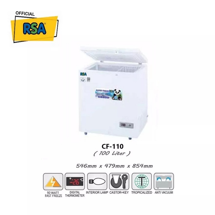 Jual RSA CF100 Chest Freezer [100 L] di Seller Jakarta Elektronik