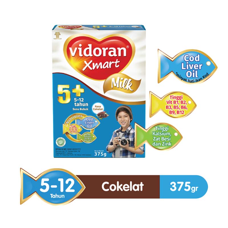Jual Vidoran Xmart 5 Nutriplex Susu Formula - Cokelat [375