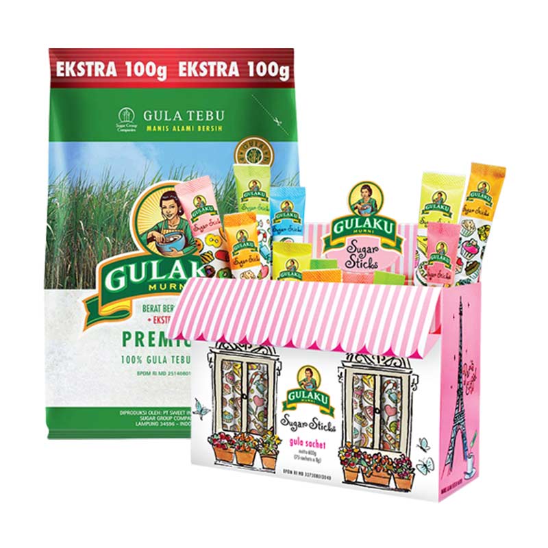 Jual GULAKU Paket 1 [GULAKU Premium Gula Pasir 1.1 kg dan 