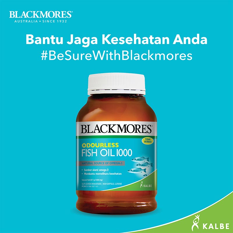 Jual Blackmores Odourless Fish Salmon Oil Omega 3 1000mg 1000 Mg