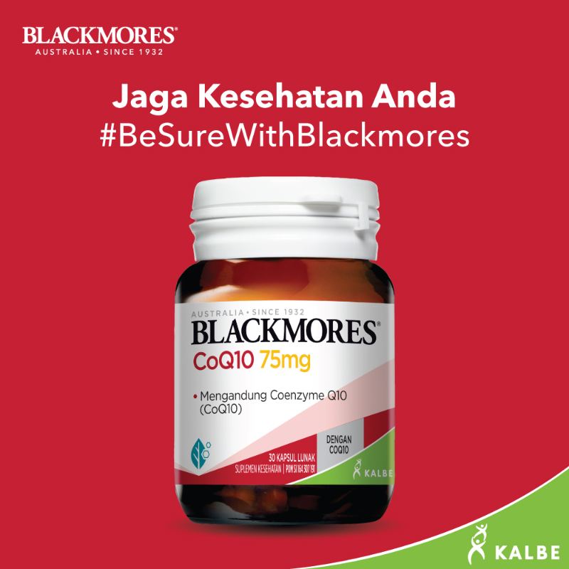 Jual Blackmores Coq10 75mg Suplemen Kesehatan 30 Caps Online Mei 2021 Blibli