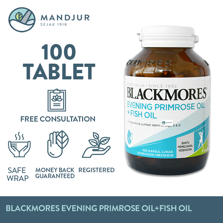 Jual Blackmores Evening Primrose Oil Fish Oil Suplemen