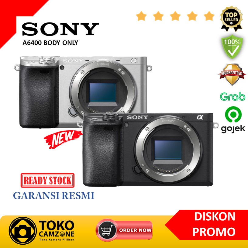 Promo Tokocamzone SONY Alpha A6400 Kamera Mirrorless Body Only Resmi Diskon 1 di Seller Toko