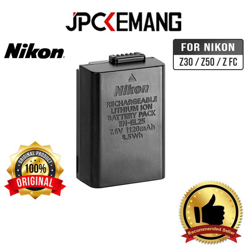 Jual JPC KEMANG Nikon EN-EL25 Battery for Nikon Z30 Z50 ZFC ORIGINAL di ...